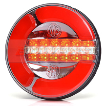 WAS W154 12v/24v Universal Neon LED Rear Hamburger Combined Tail, Fog And Reverse Light Lamp